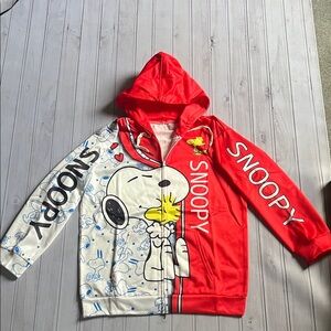 NWT Women's Snoopy & Woodstock ,Red and White Hoodie